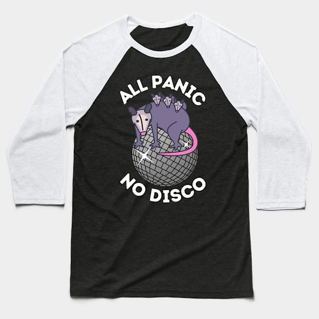 No Panic All Disco Opossum Lover Baseball T-Shirt by Teewyld